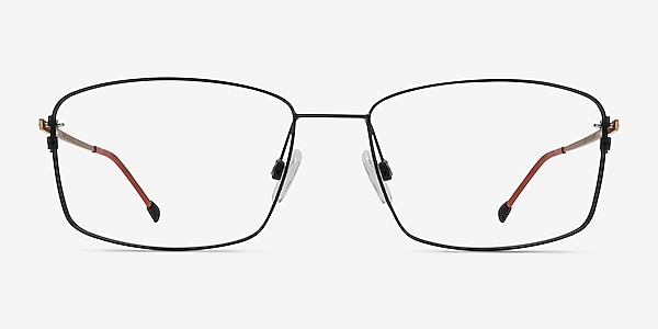 Balance Black Golden Metal Eyeglass Frames