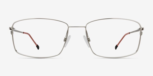 Balance Silver MetalEyeglass Frames from EyeBuyDirect, Front View