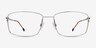 Balance Silver MetalEyeglass Frames from EyeBuyDirect, Front View