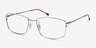 Balance Silver MetalEyeglass Frames from EyeBuyDirect, Angle View