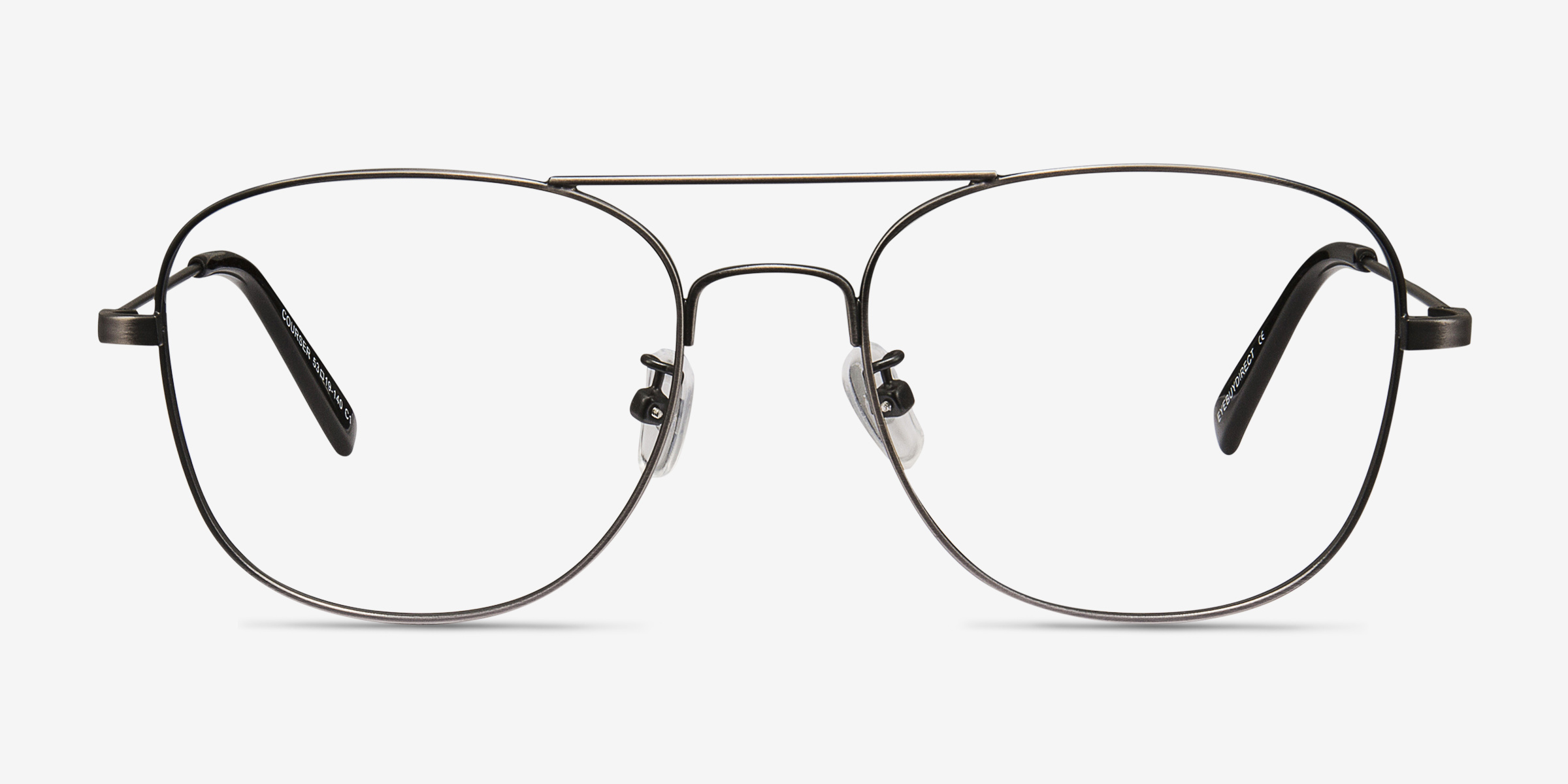 Courser Aviator Gunmetal Full Rim Eyeglasses | Eyebuydirect