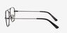 Courser Gunmetal MétalMontures de lunettes de vue d'EyeBuyDirect, Vue de Côté
