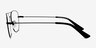 Courser Black MetalEyeglass Frames from EyeBuyDirect, Side View