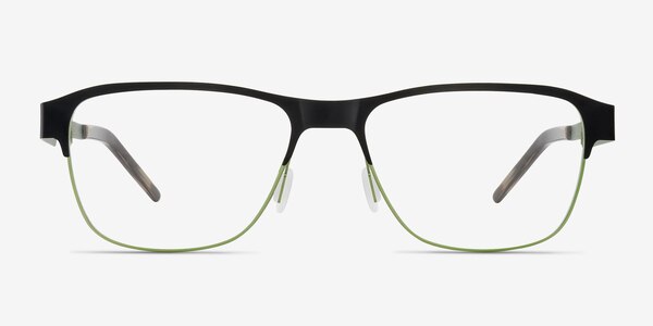 Python Noir Métal Montures de lunettes de vue