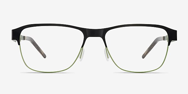 Python Black Metal Eyeglass Frames