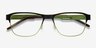 Python Black MetalEyeglass Frames from EyeBuyDirect, Closed View