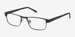 Java Black MetalEyeglass Frames from EyeBuyDirect, Angle View