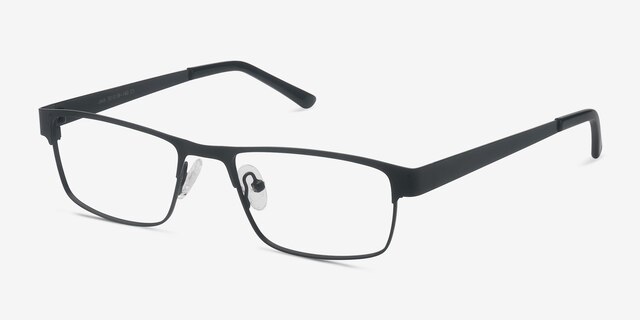 Java Black MetalEyeglass Frames from EyeBuyDirect, Angle View