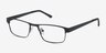 Java Black MetalEyeglass Frames from EyeBuyDirect, Angle View