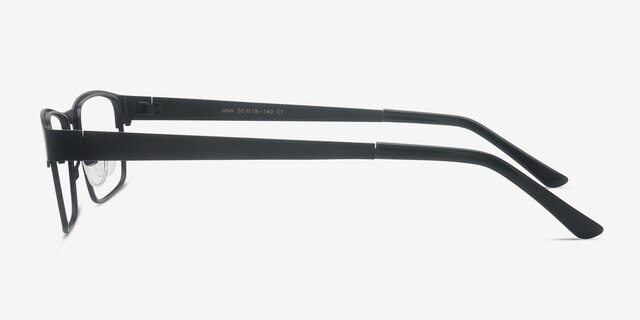 Java Black MetalEyeglass Frames from EyeBuyDirect, Side View