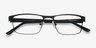 Java Black MetalEyeglass Frames from EyeBuyDirect, Closed View