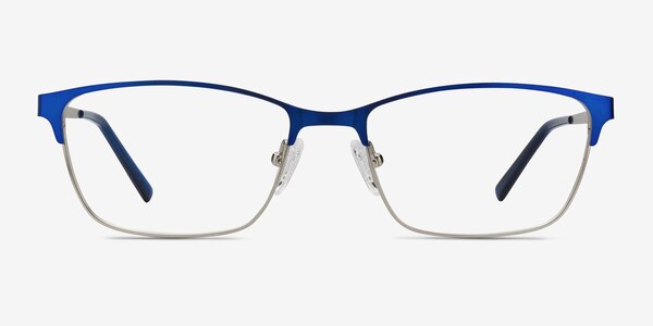 Cascade Blue Metal Eyeglass Frames