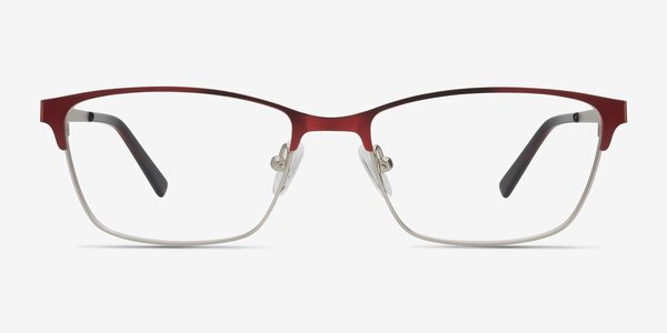 Cascade Red Metal Eyeglass Frames