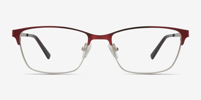 Cascade Red Metal Eyeglass Frames from EyeBuyDirect