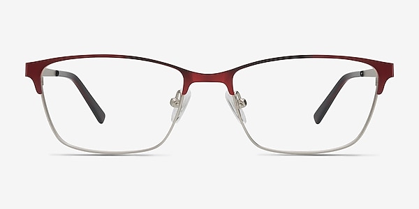 Cascade Red Metal Eyeglass Frames