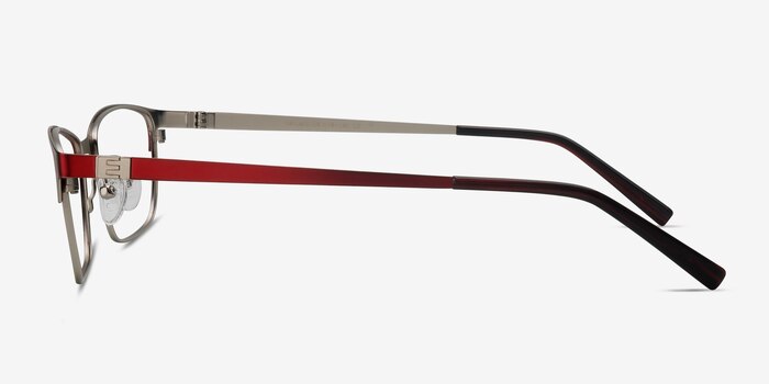 Cascade Red Metal Eyeglass Frames from EyeBuyDirect