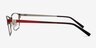Cascade Red MetalEyeglass Frames from EyeBuyDirect, Side View