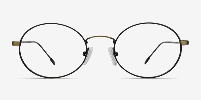 Mercury Black Bronze Metal Eyeglass Frames from EyeBuyDirect