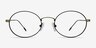 Mercury Black Bronze MétalMontures de lunettes de vue d'EyeBuyDirect, Vue de Face