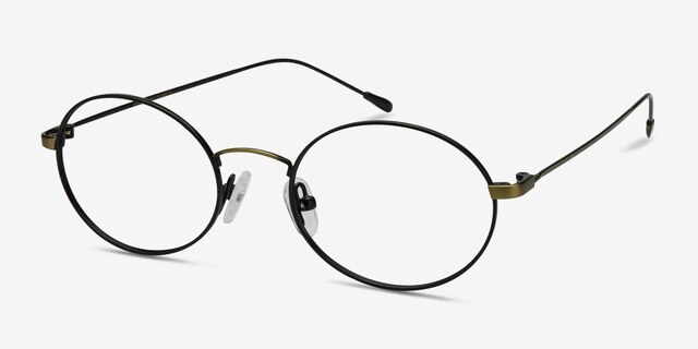 Mercury Black Bronze MétalMontures de lunettes de vue d'EyeBuyDirect, Vue d'Angle
