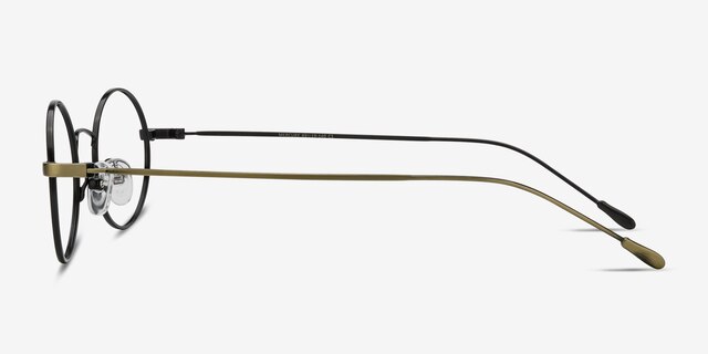 Mercury Black Bronze MétalMontures de lunettes de vue d'EyeBuyDirect, Vue de Côté