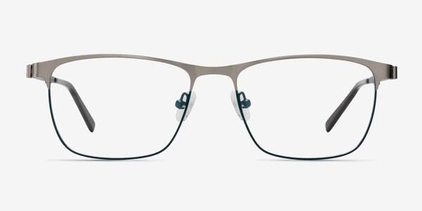 Pinion Gunmetal Metal Eyeglass Frames