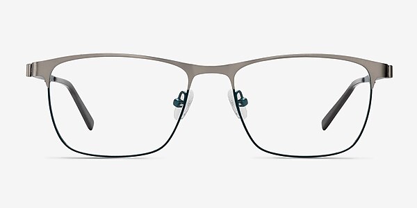 Pinion Gunmetal Metal Eyeglass Frames