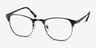 Ferrous Gunmetal MétalMontures de lunettes de vue d'EyeBuyDirect, Vue d'Angle