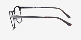 Ferrous Gunmetal Métal Montures de lunettes de vue d'EyeBuyDirect, Vue de Côté