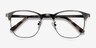 Ferrous Gunmetal MétalMontures de lunettes de vue d'EyeBuyDirect, Vue Rapprochée