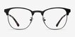 Ferrous Black MetalEyeglass Frames from EyeBuyDirect, Front View