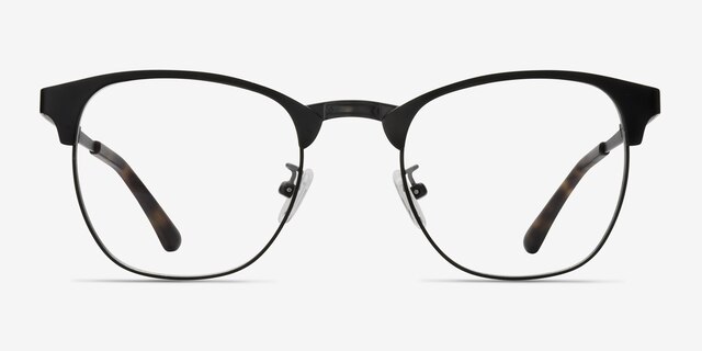 Ferrous Black MetalEyeglass Frames from EyeBuyDirect, Front View