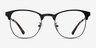Ferrous Black MetalEyeglass Frames from EyeBuyDirect, Front View