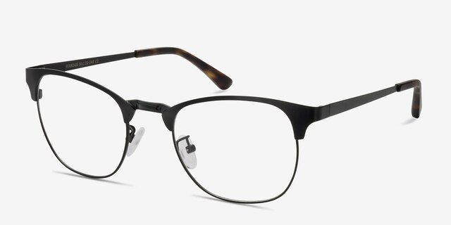 Ferrous Black MetalEyeglass Frames from EyeBuyDirect, Angle View