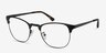 Ferrous Black MetalEyeglass Frames from EyeBuyDirect, Angle View