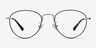 Taipei Black MetalEyeglass Frames from EyeBuyDirect, Front View