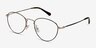 Taipei Black MetalEyeglass Frames from EyeBuyDirect, Angle View