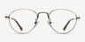 Taipei Bronze MetalEyeglass Frames from EyeBuyDirect, Front View
