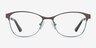 Sabrina Brown Blue MetalEyeglass Frames from EyeBuyDirect, Front View