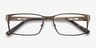 Celine Bronze MetalEyeglass Frames from EyeBuyDirect, Closed View
