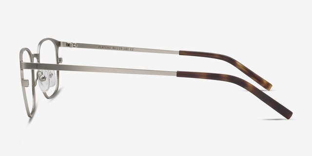 Plateau Argenté MétalMontures de lunettes de vue d'EyeBuyDirect, Vue de Côté