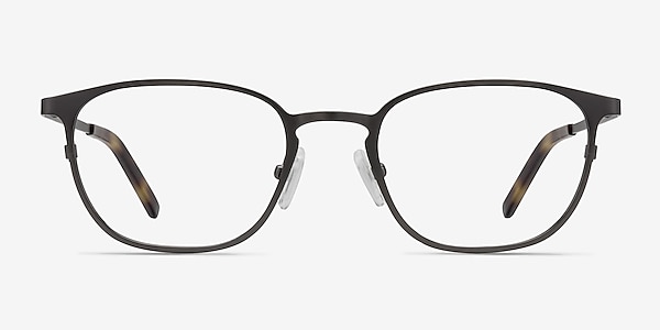 Plateau Gunmetal Metal Eyeglass Frames