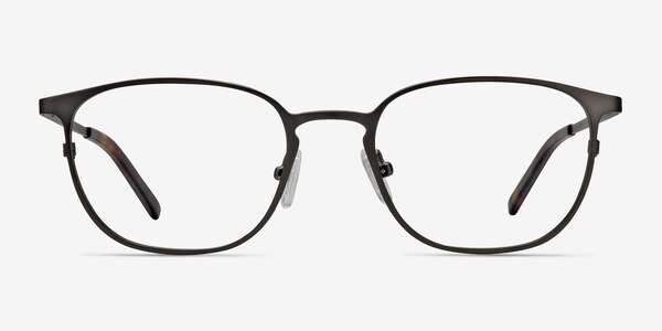 Plateau Gunmetal Metal Eyeglass Frames