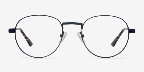 Belleville Navy Metal Eyeglass Frames
