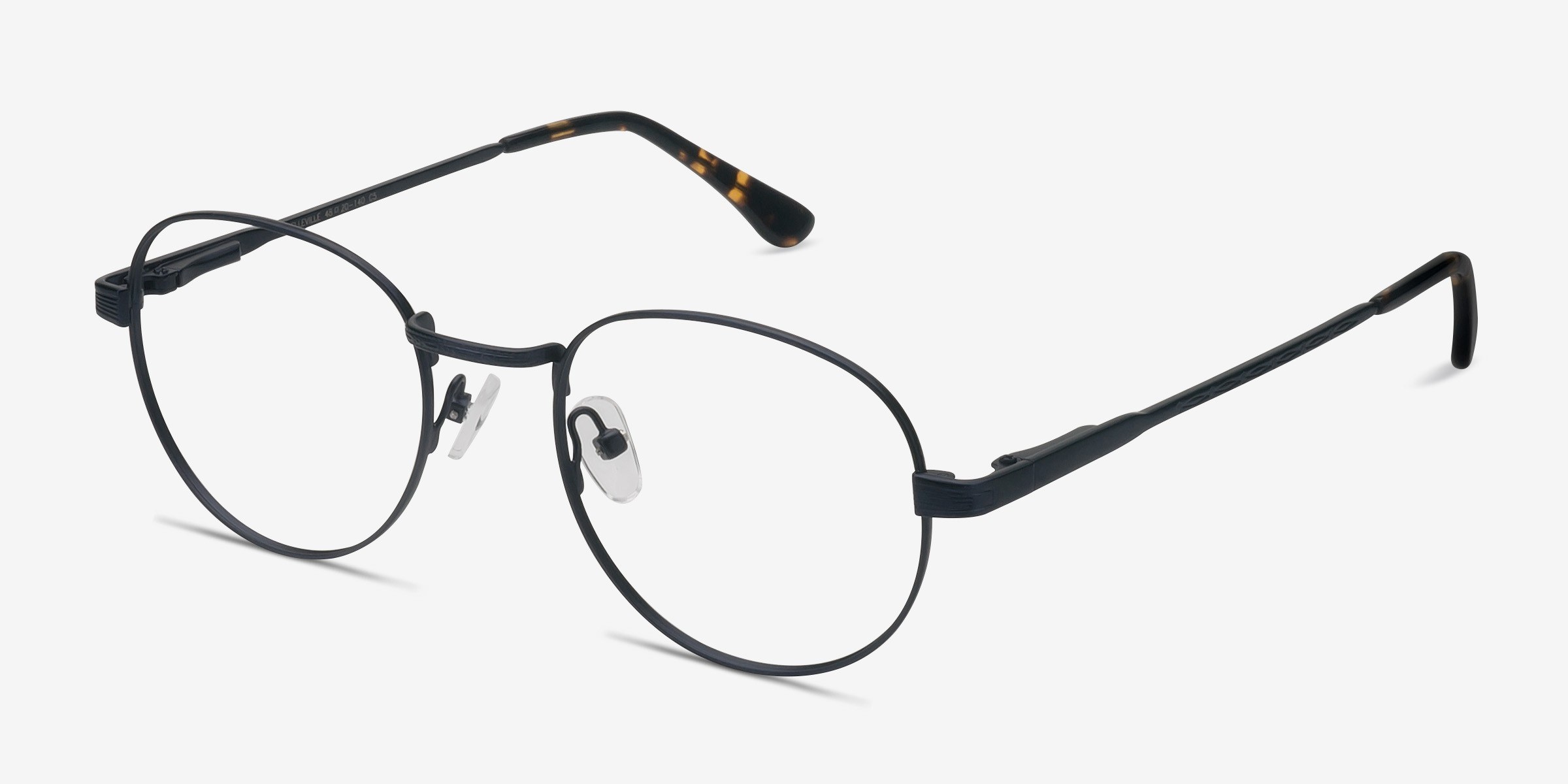 Belleville Oval Navy Full Rim Eyeglasses | Eyebuydirect