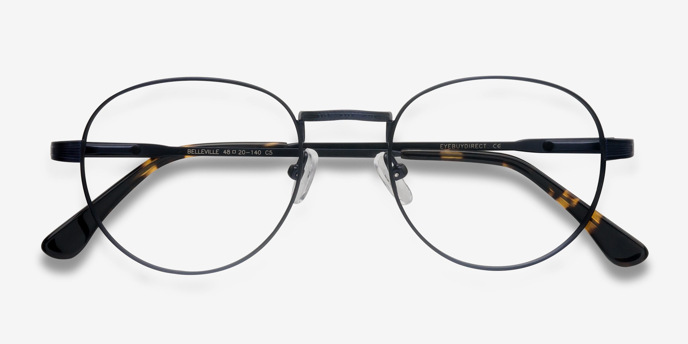 Belleville Oval Navy Full Rim Eyeglasses Eyebuydirect