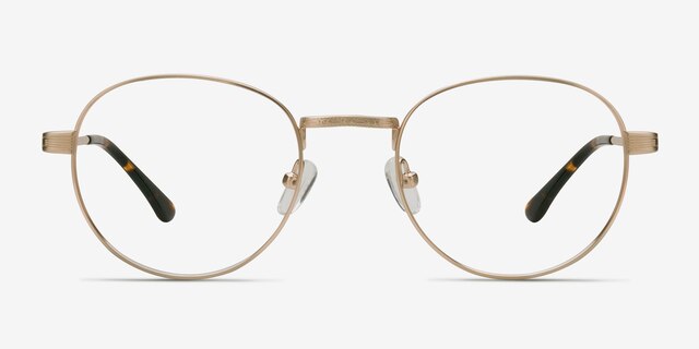 Belleville Golden MetalEyeglass Frames from EyeBuyDirect, Front View