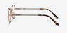 Belleville Golden MetalEyeglass Frames from EyeBuyDirect, Side View