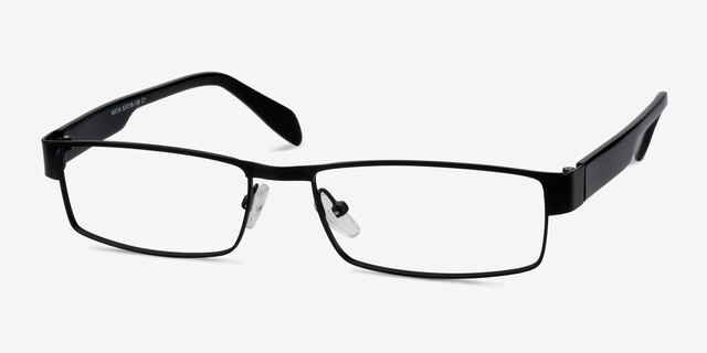 Katia Noir MétalMontures de lunettes de vue d'EyeBuyDirect, Vue d'Angle
