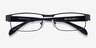 Katia Noir MétalMontures de lunettes de vue d'EyeBuyDirect, Vue Rapprochée